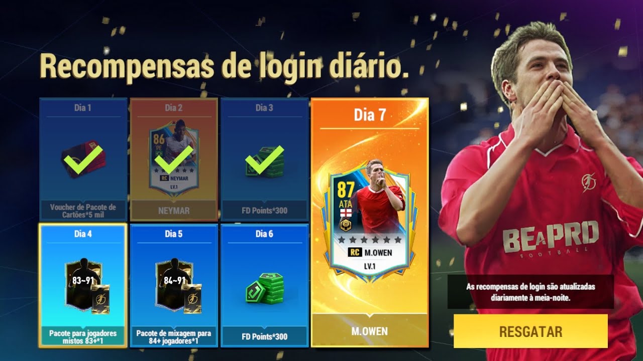 Volta do canal, Jogando o novo joga de futebol, BEaPRO football 