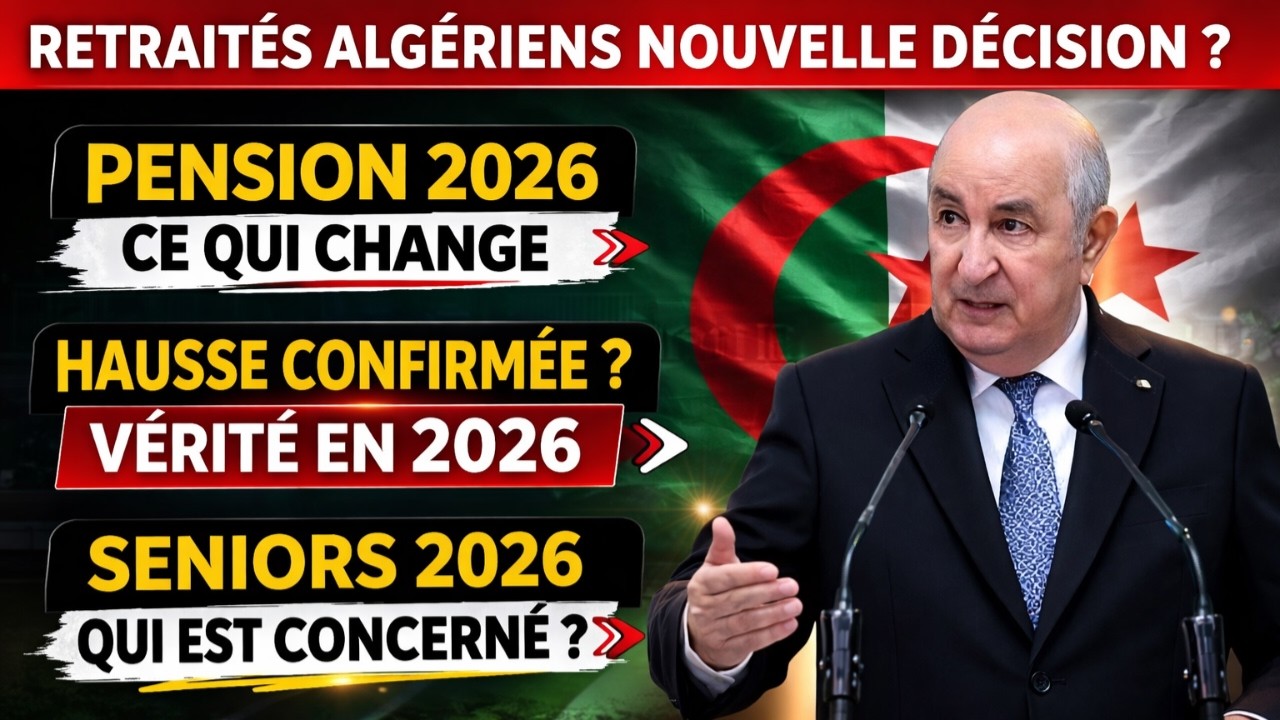 🔔 Retraités Algériens Mars 2026 : Hausse des pensions confirmée ?