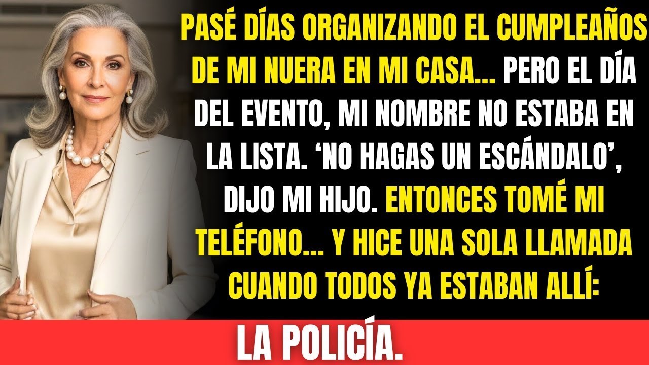 Mi nuera usó mi casa para su fiesta… pero me borró de la lista  Entonces hice SOLO una llamada