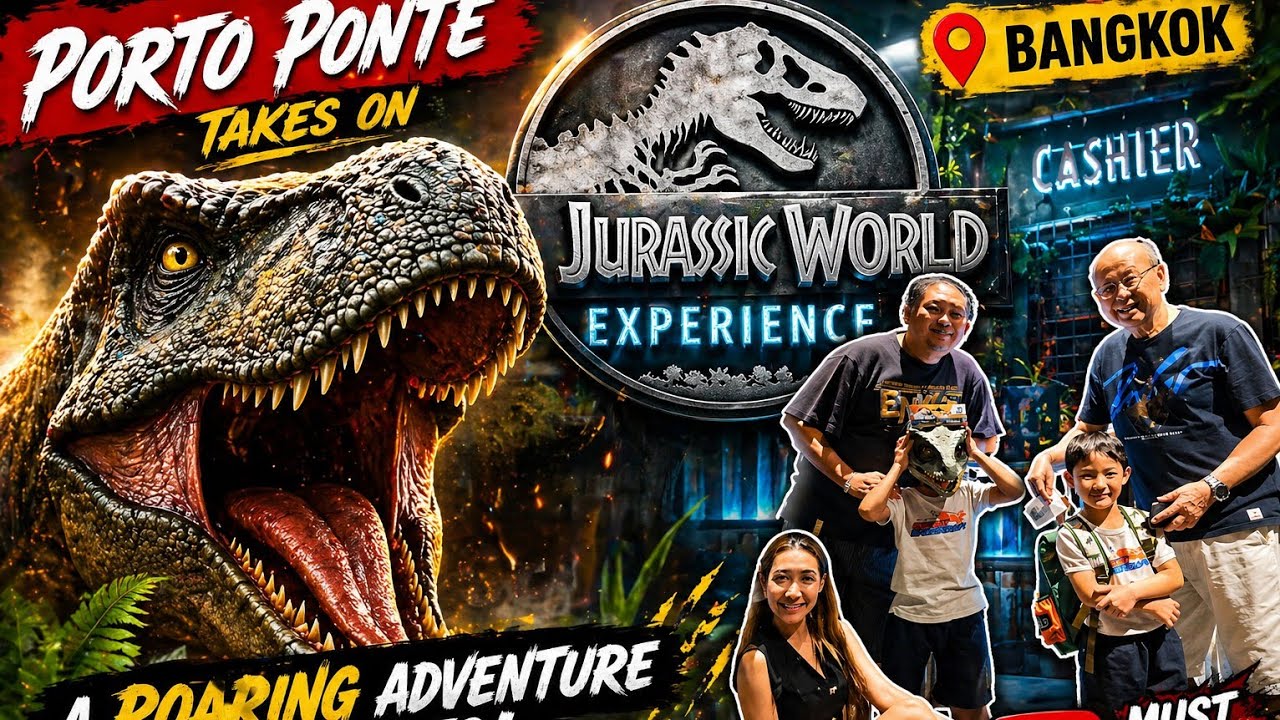 Jurassic World The Experience at Bangkok Thailand | ปอร์โต้​ ปอนเต้ ลุย จูราสสิคเวิร์ด​