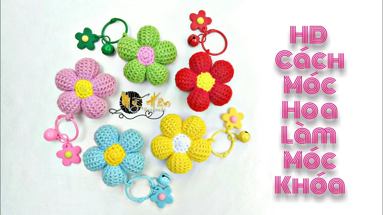 Hướng Dẫn Cách Móc Hoa Làm Móc Khóa Siêu Cưng .