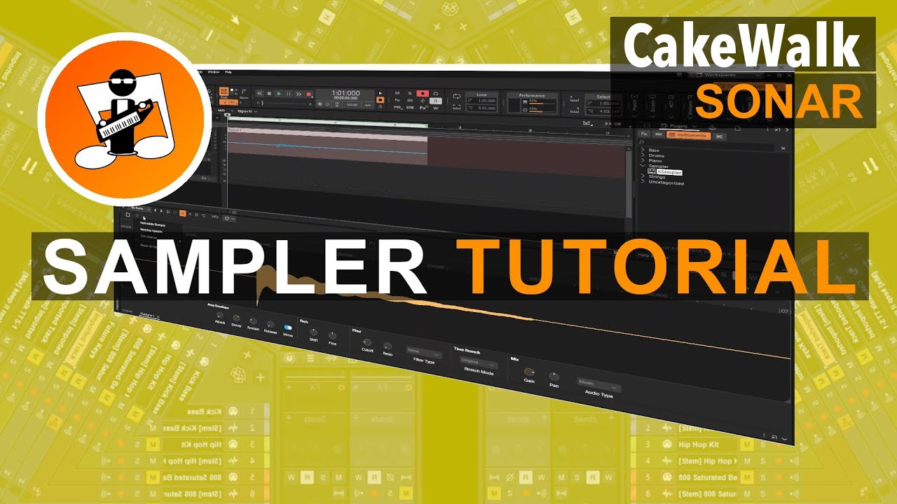 Как использовать сэмплер в Cakewalk Sonar