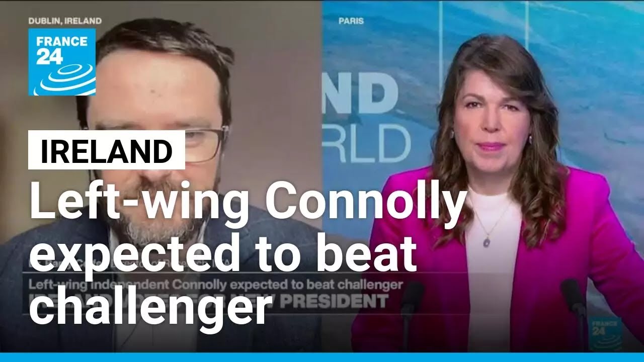 Ireland votes for new president: Left-wing independent Connolly expected to beat challenger