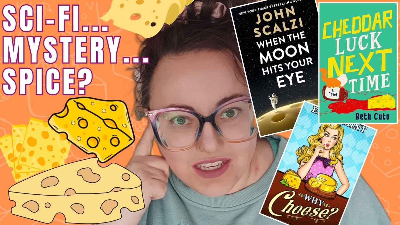 A Cheese-Filled Reading Vlog: Cozy, Sci-Fi or Romantasy Spice