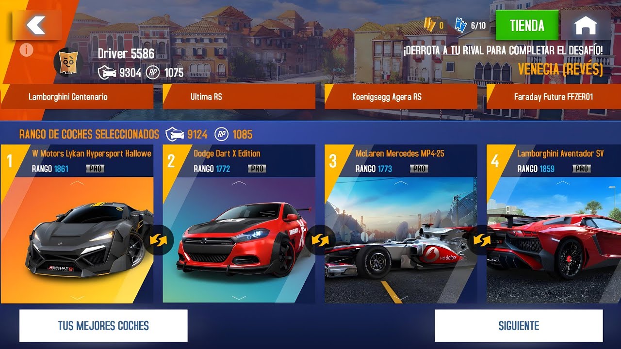 Asphalt 8:)🏆🏁Lanza El Guante🔥Carreras🏎Diarias💪😎