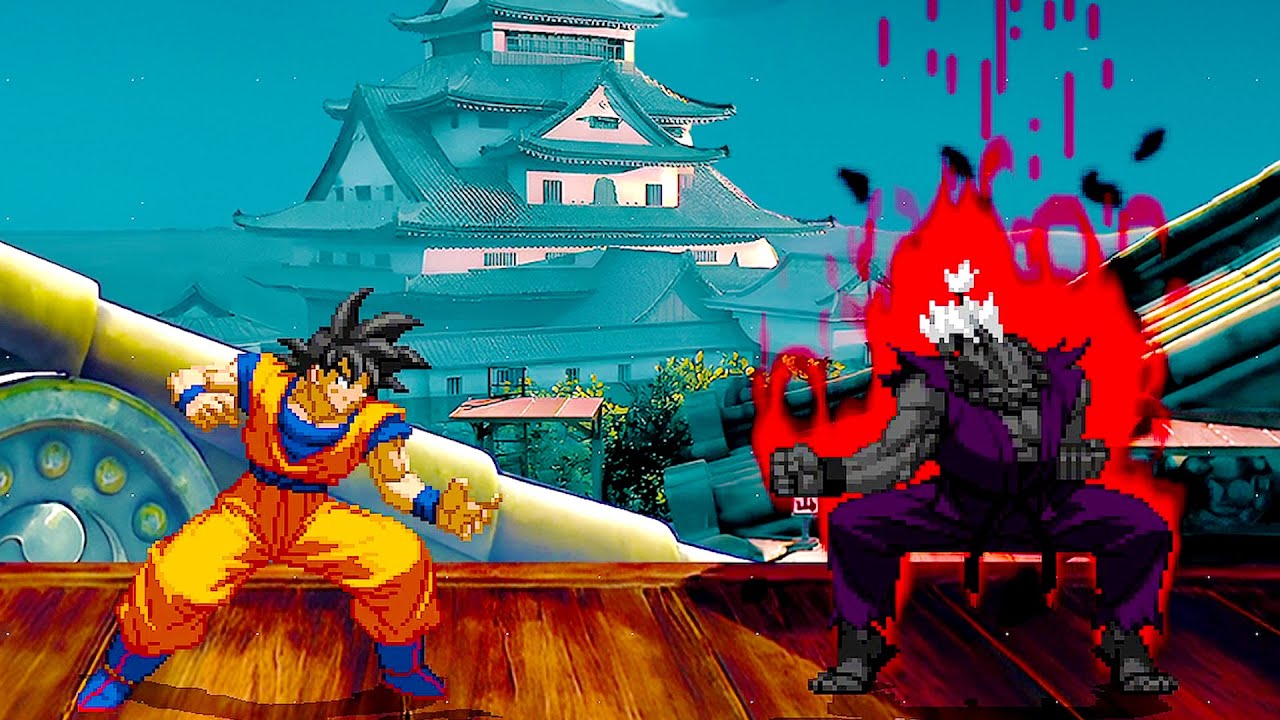 GOKU vs SHIN ONI AKUMA - Amazing SHOCKING Exciting Fight!