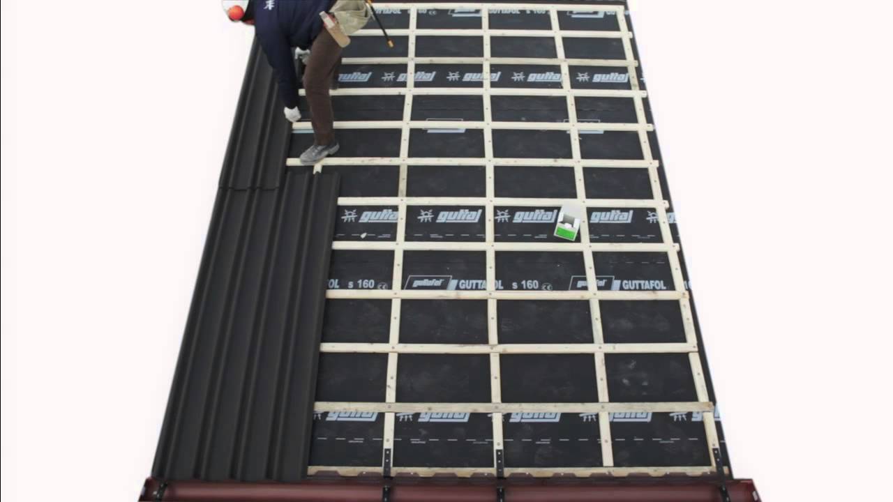 Colocación de nuestras placas bajo teja GUTTAPRAL, GUTTATUIL 230, GUTTA 3 PUNTI y GUTTA DO-IT.mov