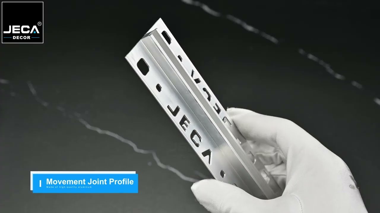 The Movement joint profiles is construced with Aluminum edges and isfilled with a colored silicone.