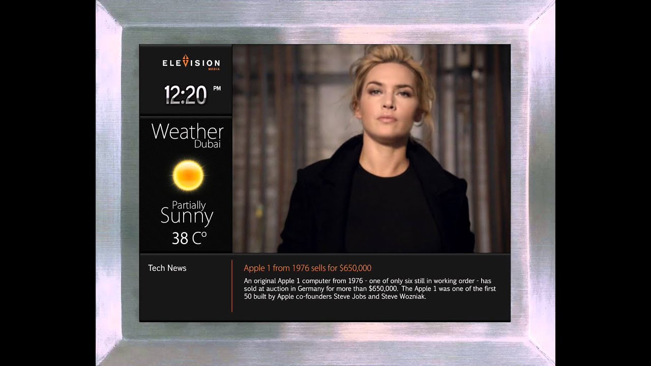 St John ad on Elevision Media screens