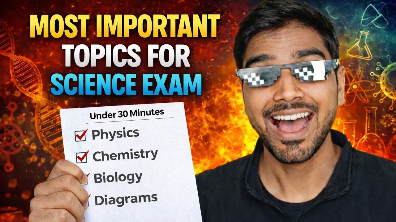 MOST IMPORTANT TOPICS FOR SCIENCE EXAM ✅💥 // in 30 minutes class 10 BOARDS 2026