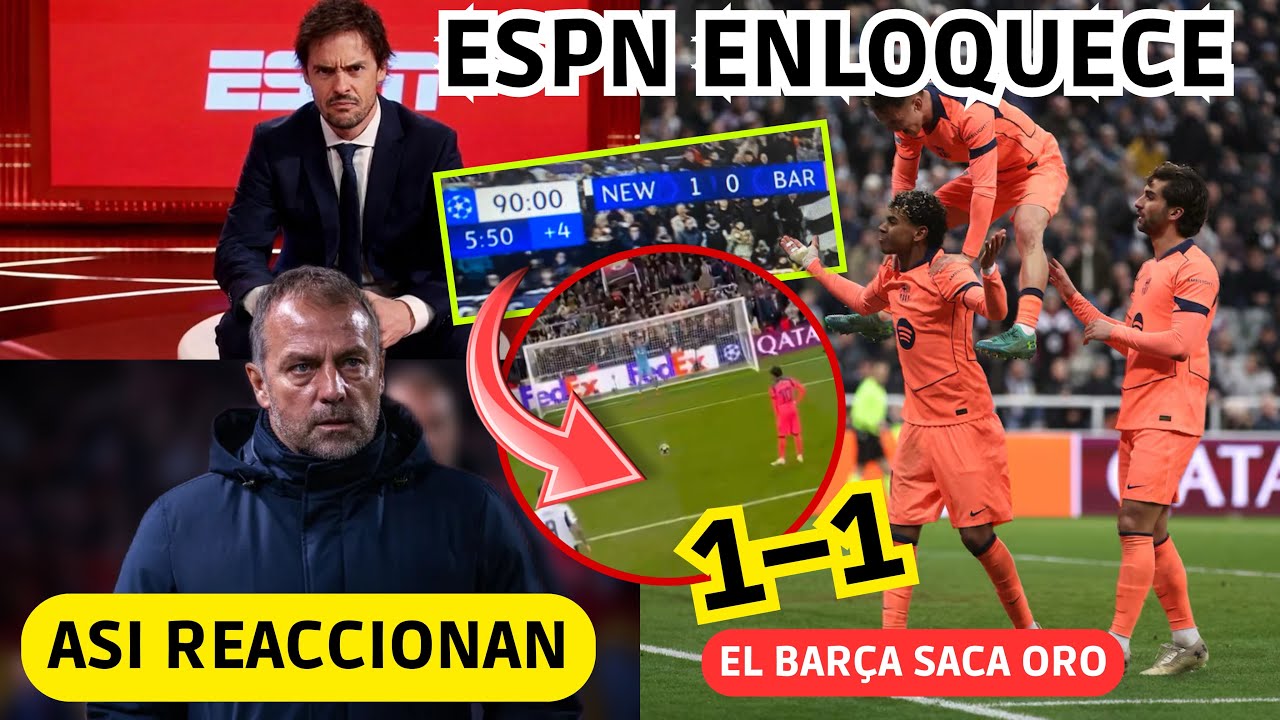 💥 EL BARÇA RESISTE EN INGLATERRA y ASÍ REACCIONAN! ESPN RABIA COMO NUNCA y EL MADRIDISMO ARDE