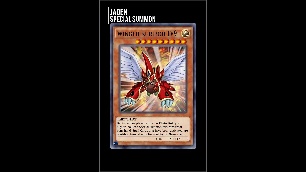 Yugioh Duel Links - THIS is How Jaden Yuki summon Winged Kuriboh Lv.9