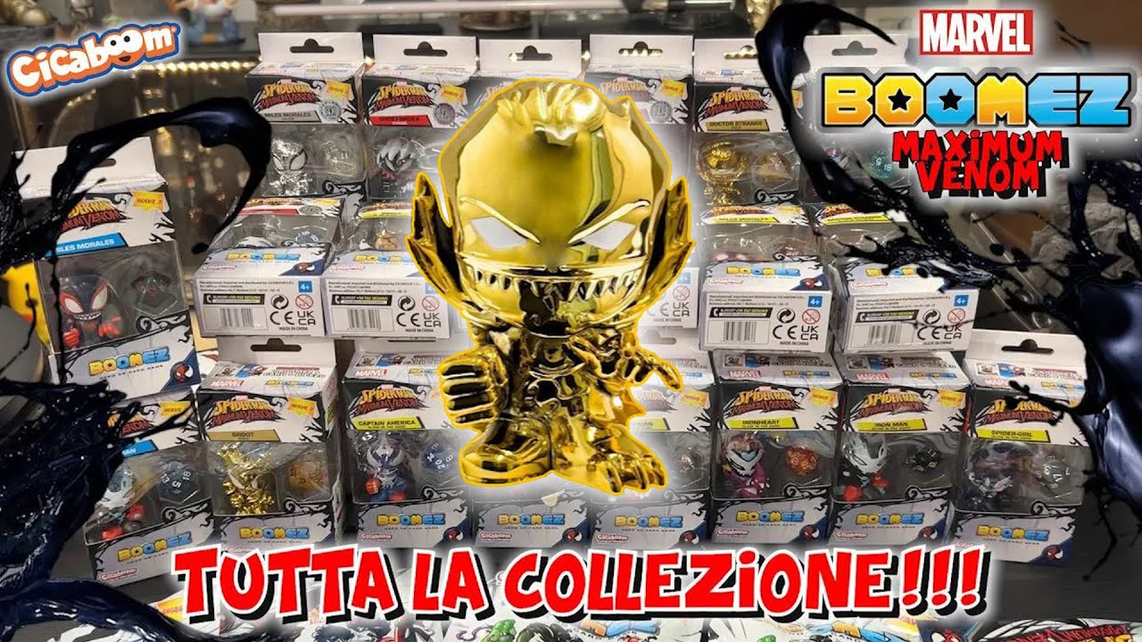 MARVEL BOOMEZ MAXIMUM VENOM! 🤩 TUTTA la COLLEZIONE! Cicaboom 💣 Edicola
