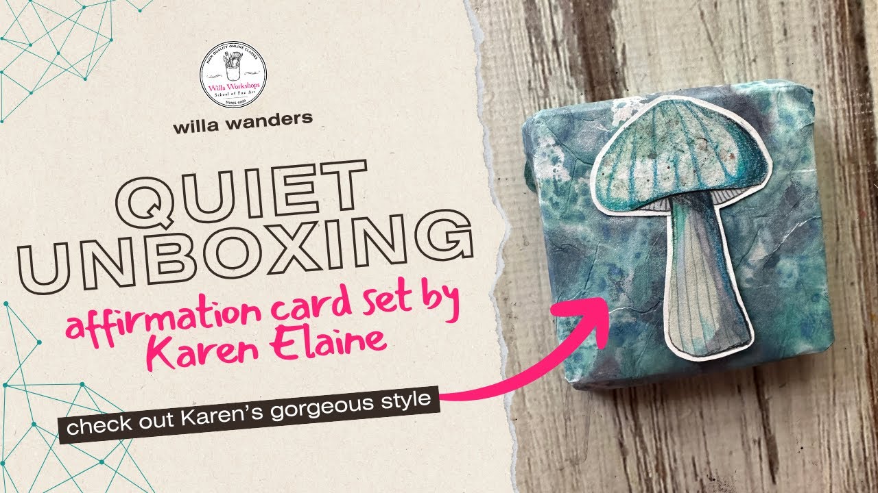 Quiet Unboxing-Gorgeous Set of Watercolor Affirmation Cards by Karen Elaine