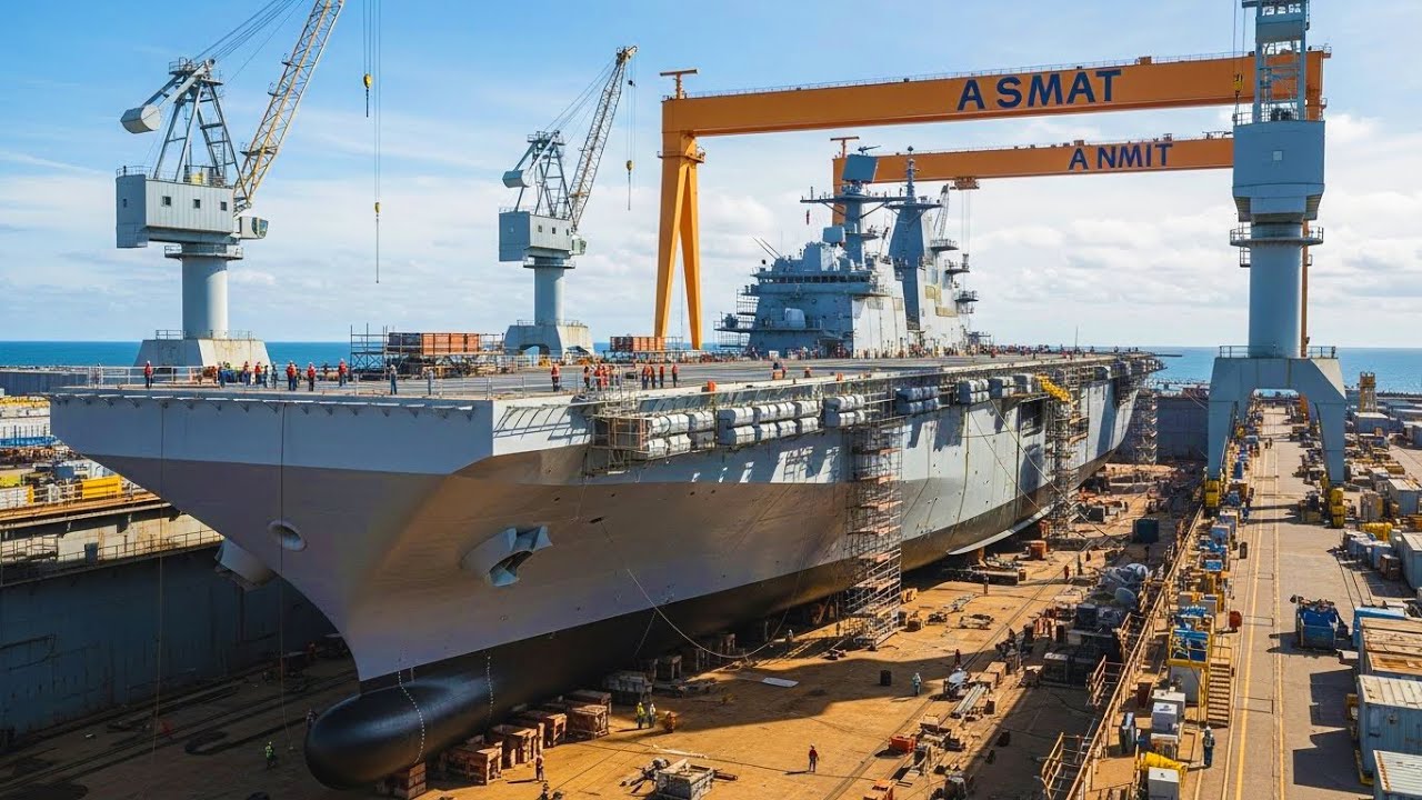 Inside the 40,000-Ton Warship Factory &ndash; How the Wasp-Class Amphibious Assault Ship Is Built