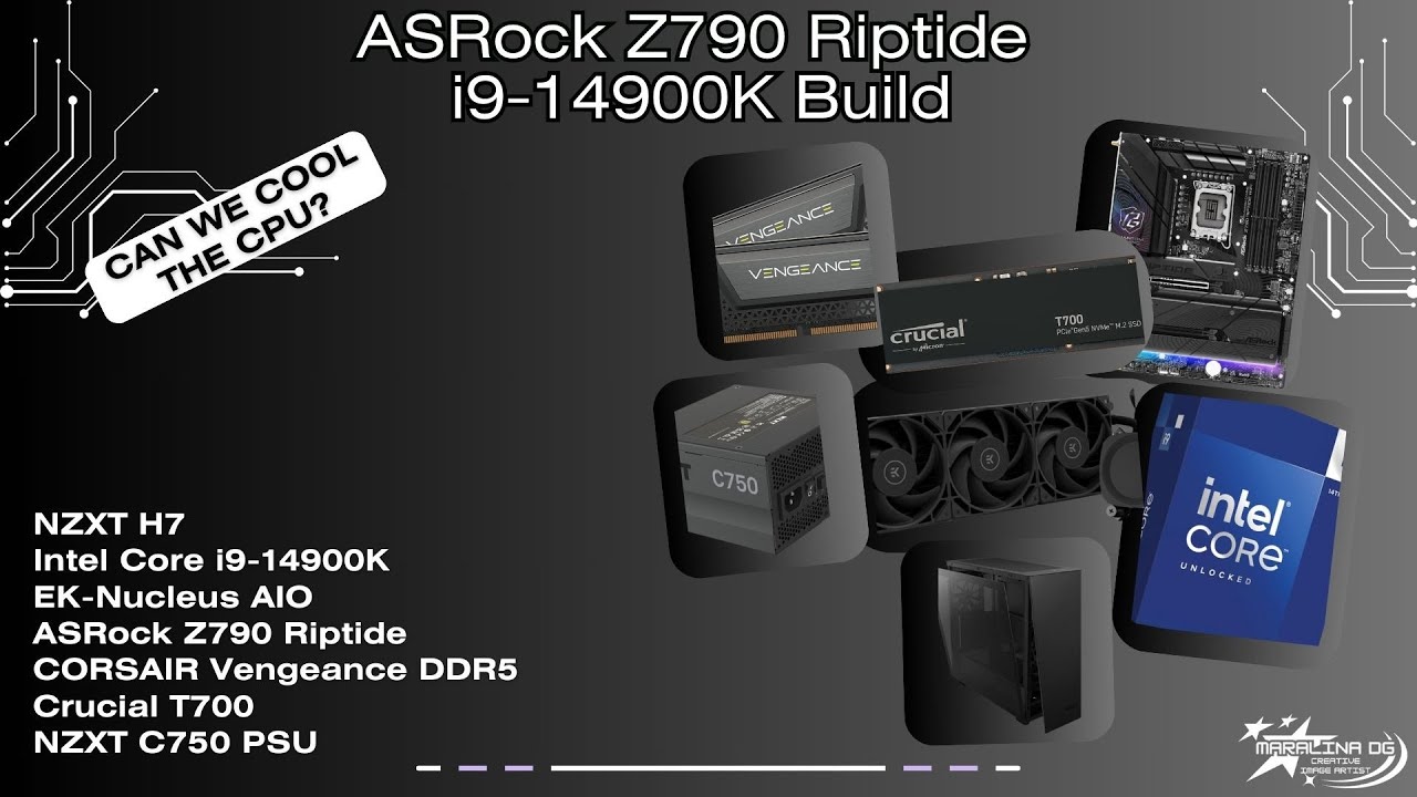 ASRock Z790 Riptide and i9-14900K Build - Can We Cool the CPU?