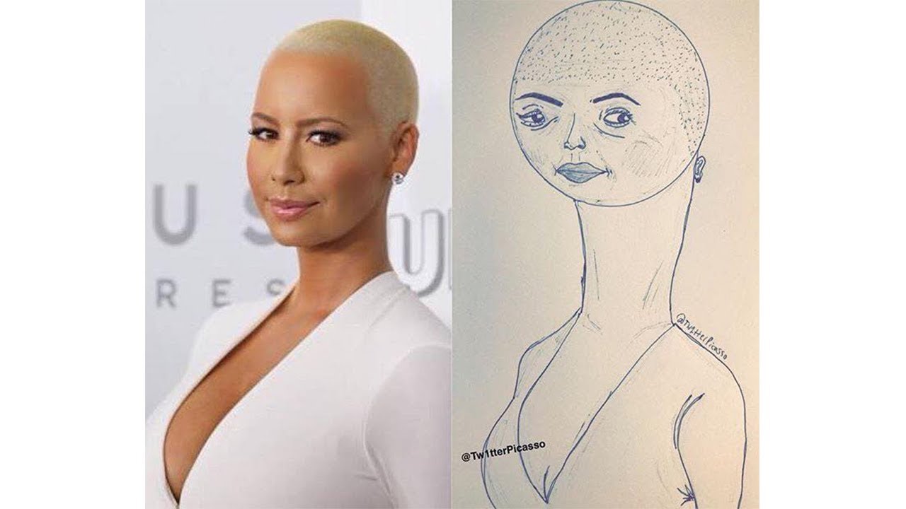 Fan art by @Tw1tterPicasso | Amber Rose, Chris Bosh, and others...