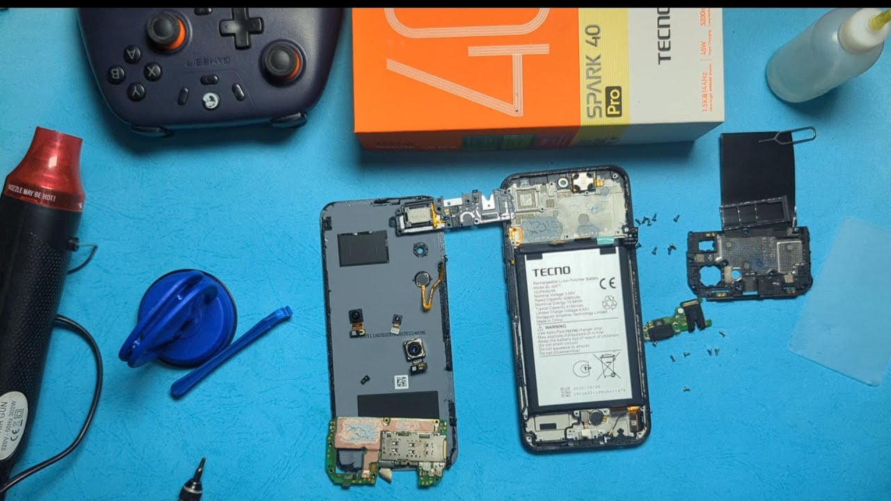 Разборка Tecno Spark 40 Pro — посмотрите, как он выглядит изнутри