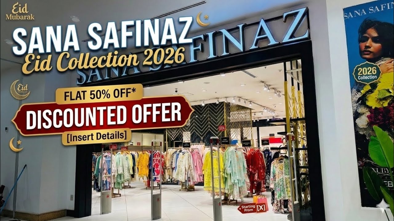 Sana Safinaz flat 50% Off/ Eid Collection out now/ 4 March 2026