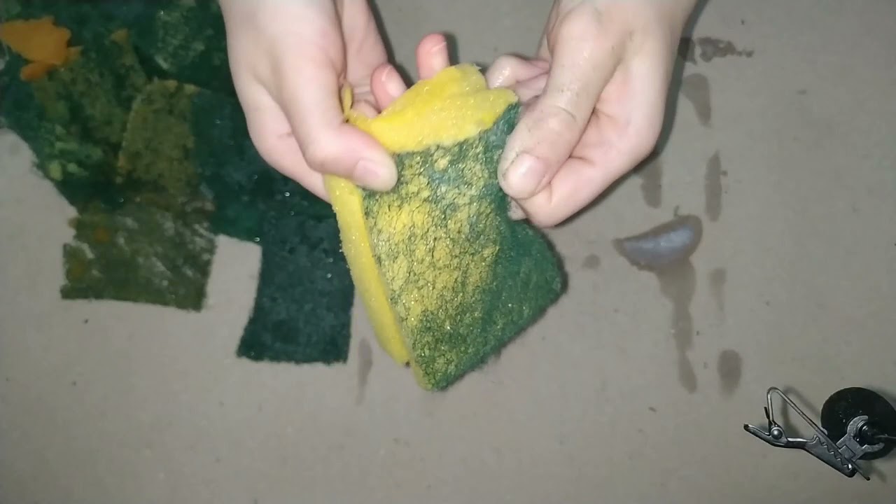 Sponge ASMR | Soapy / Dry Kitchen Sponges Ripping - Rubbing