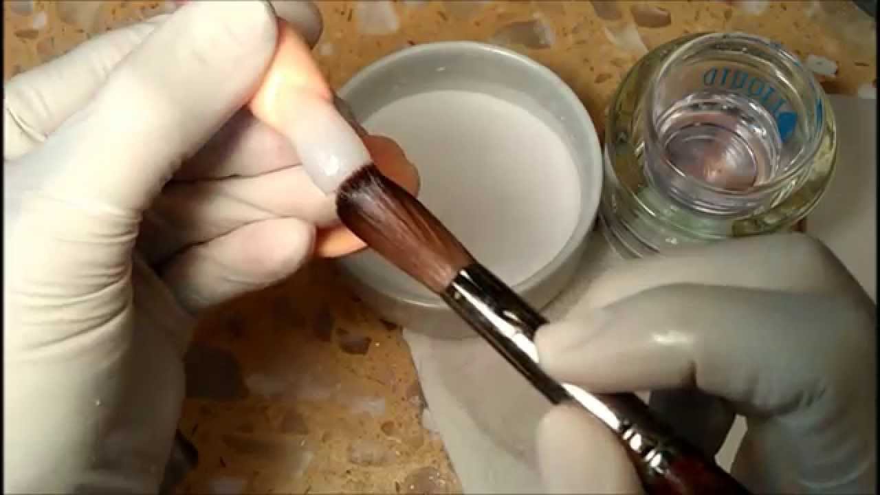 HOW TO USE KOLINSKY ACRYLIC NAIL BRUSH AND CLEAN AFTER ACRYLIC APPLICATIONS