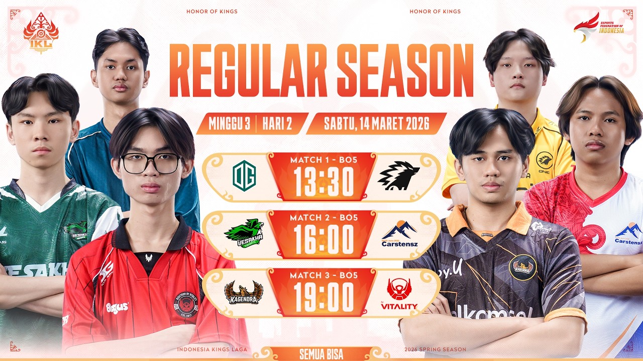 🔴 LIVE | IKL Spring 2026 | Regular Season Minggu 3 Hari 2