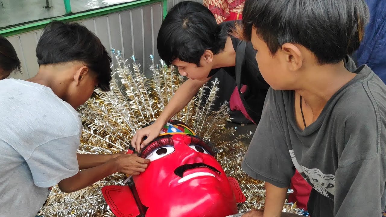 kumpul ondel ondel babeh Sueb, ondel ondel babeh Budi dan ondel ondel Mpok ella | abinaya channel
