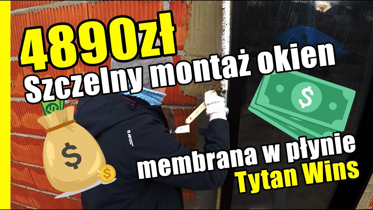 Szczelny montaż okien: membrana w płynie Tytan Wins
