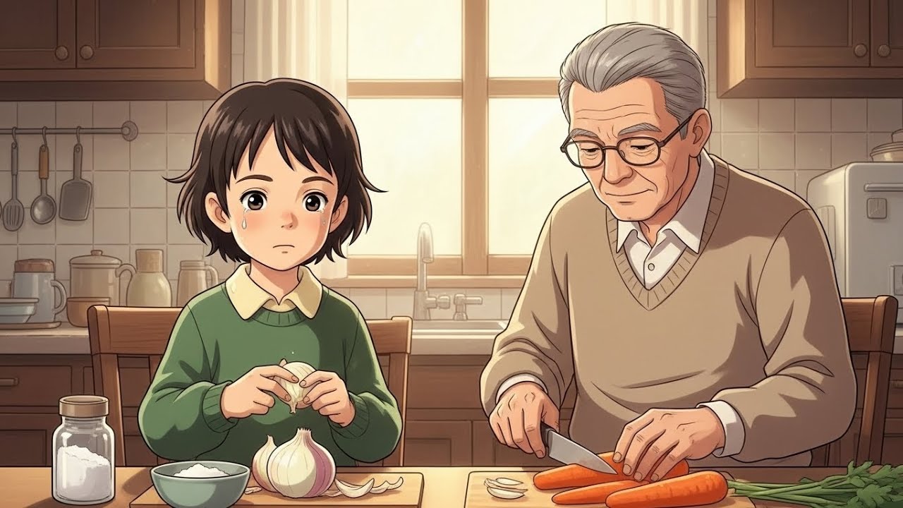 Cooking Dinner with Grandpa in the Old Village Home | Cozy Winter Slow Living ASMR | Ghibli Style