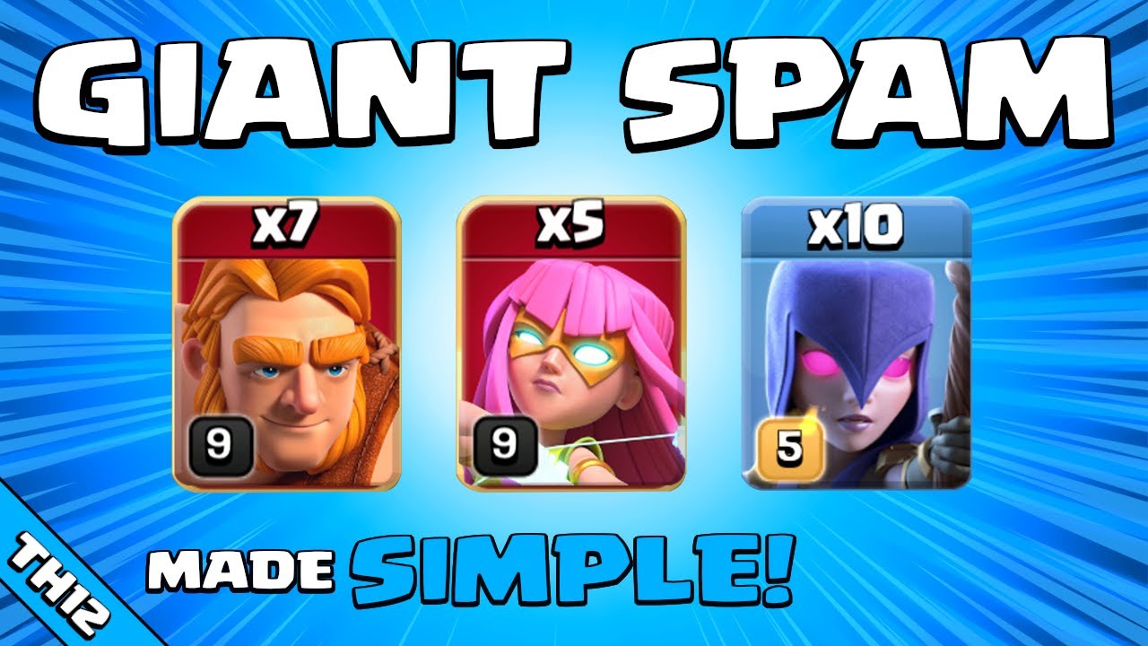 OVERPOWERED TOWN HALL 12 SPAM ATTACK!!! TH12 Attack Strategy | Clash of Clans