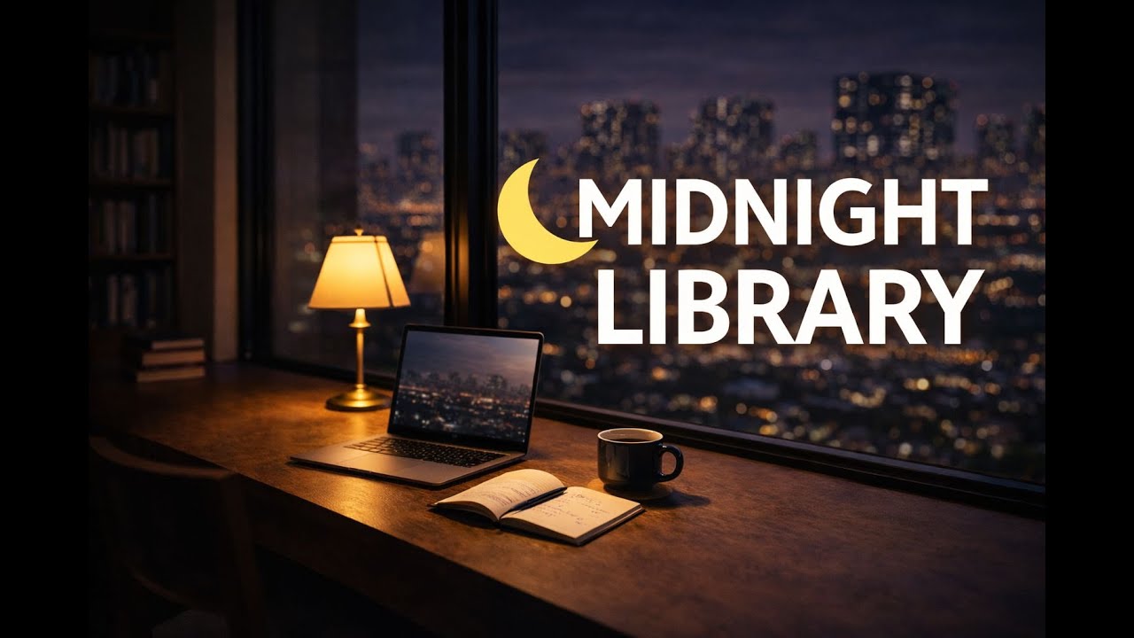 Midnight Library Glow 🌙 Calm Ambient Music for Deep Focus & Study