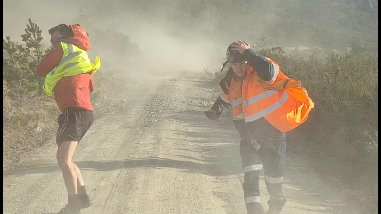 Red Warning Storm: Wind Gusts Batter New Zealand's Hanmer Springs