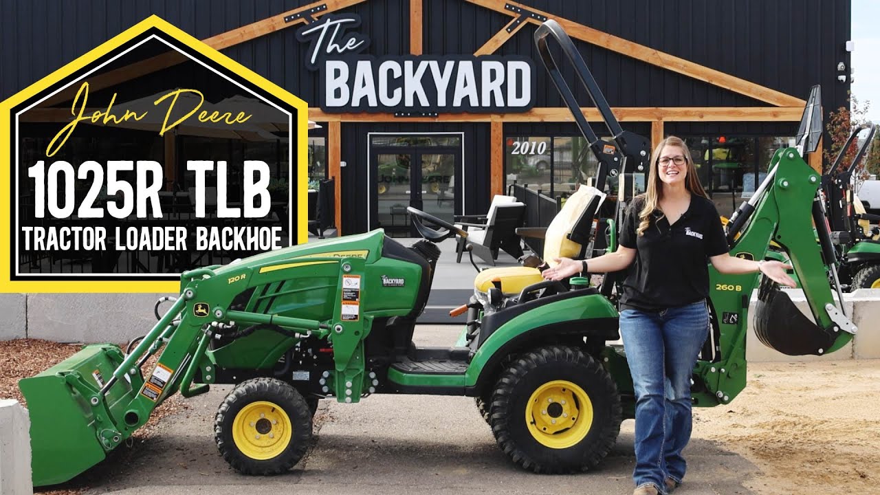 Демонстрация John Deere 1025R TLB: трактор, погрузчик и экскаватор-погрузчик — это просто!
