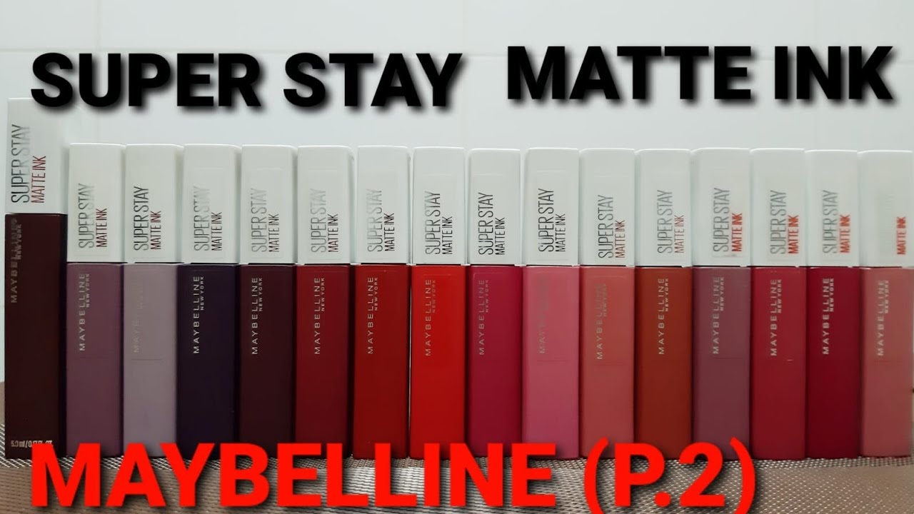 MAYBELLINE: Super stay matte ink💋(Parte 2) Casi todos los tonos😜#maybelline #superstay