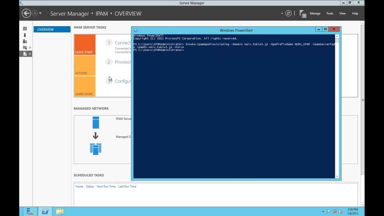 IP Address Management (IPAM) в Windows Server 2012