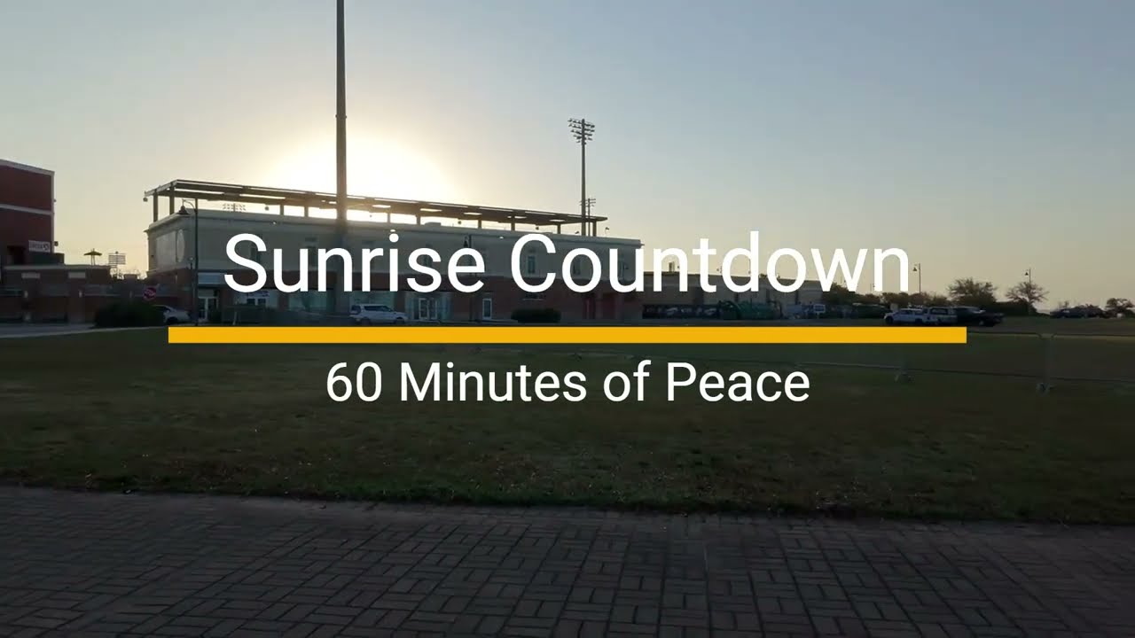 4K Drone Footage with Calming Music and 60 Minute Countdown