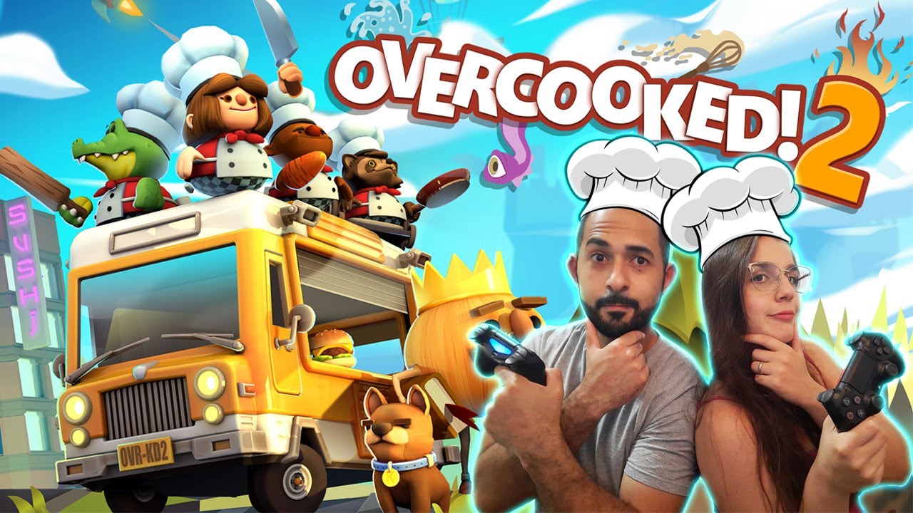 Overcooked 2 PS4 - 2 jogadores Gameplay (Coop local) - CULINÁRIA CAÓTICA!!