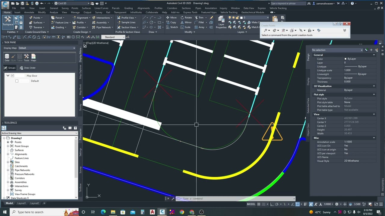Civil 3D 2020 New Features -parking Corridor Baselines & Corner Cleanup Urdu/Hindi