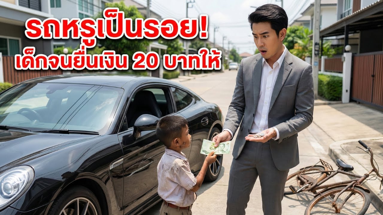 หนุ่มรวยดูถูกเด็กจนทำรถหรูเป็นรอย พอรู้ความจริงว่าเป็นใคร ถึงกับเข่าทรุดร้องไห้แทบขาดใจ
