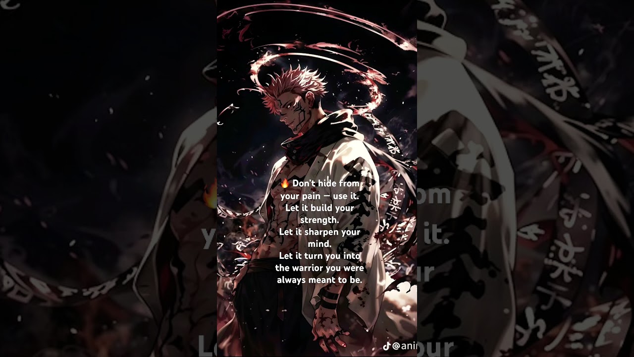Because in the end, pain doesn&rsquo;t destroy you&hellip; it creates you. ⚡#memes #anime