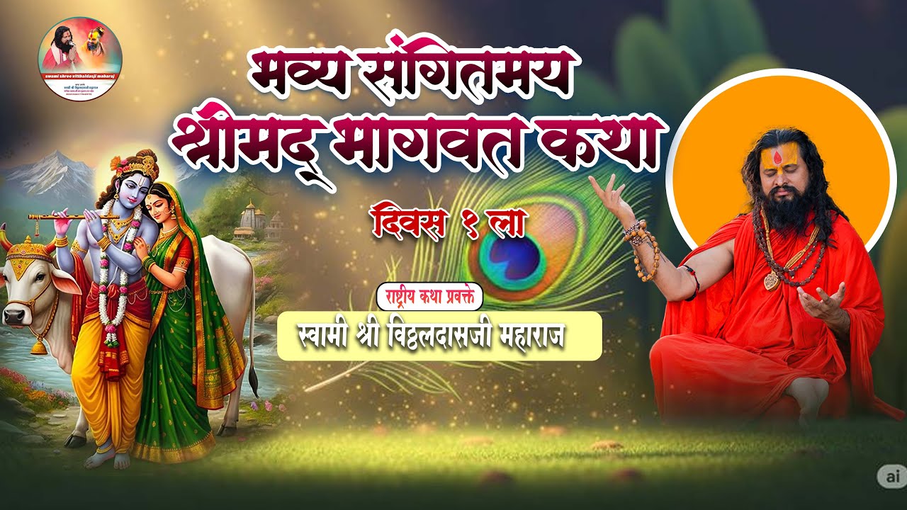 🛑Live Day 01 malthan pune श्रीमद भागवतकथा || स्वामी श्री विठ्ठलदासजी महाराज श्री धाम वृंदावन