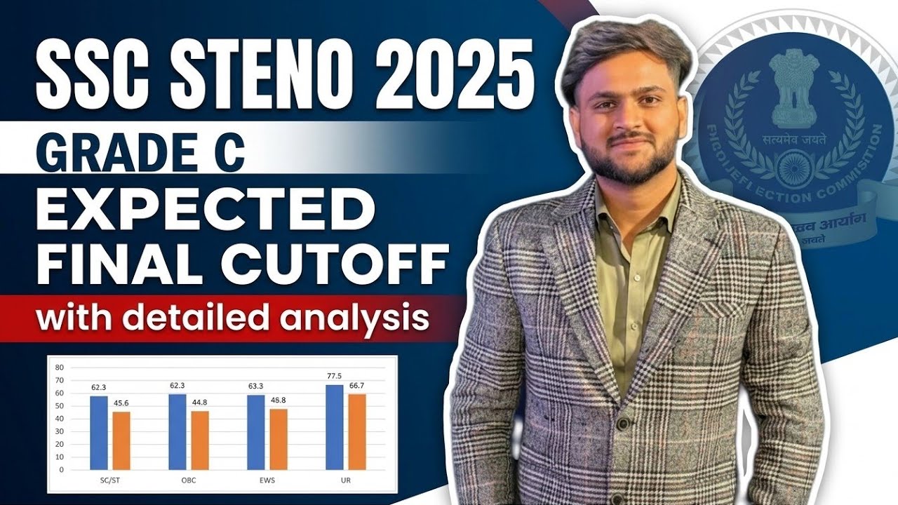 SSC STENO 2025 GRADE C EXPECTED FINAL CUTOFF😱😱 #sscsteno2025 #ssc #steno2025 