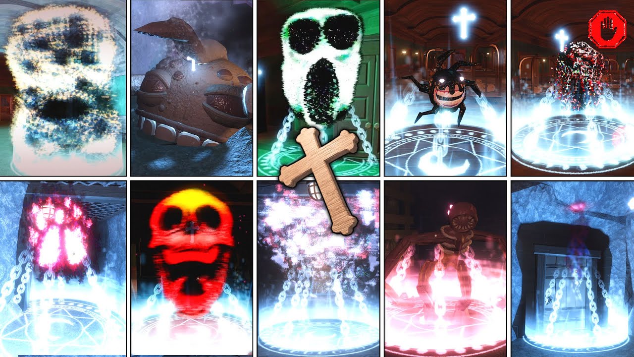 [ROBLOX] DOORS FLOORS 2 - Banished ALL Doors Entities with CRUCIFIX