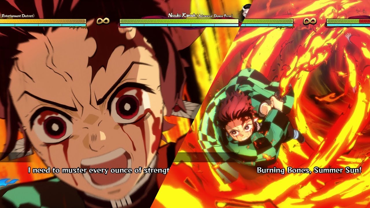 Rage Mode Tanjiro's Complete Moveset-Demon Slayer The Hinokami Chronicles (Entertainment District)