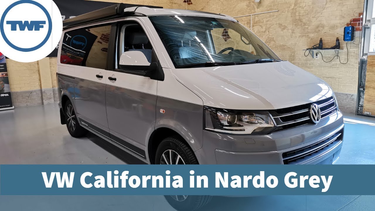 Vw California camper wrap in Nardo Grey