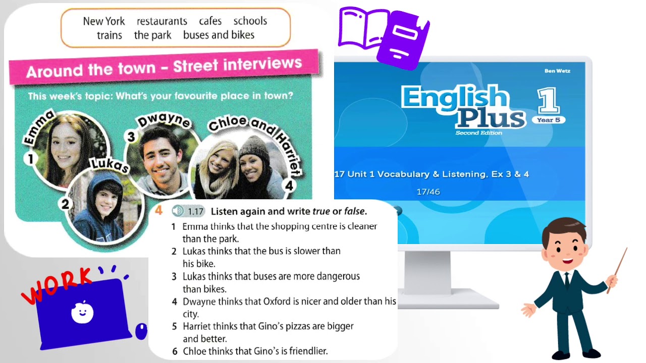 English Plus 1 Year 5 - Unit 1 (Page 16) 