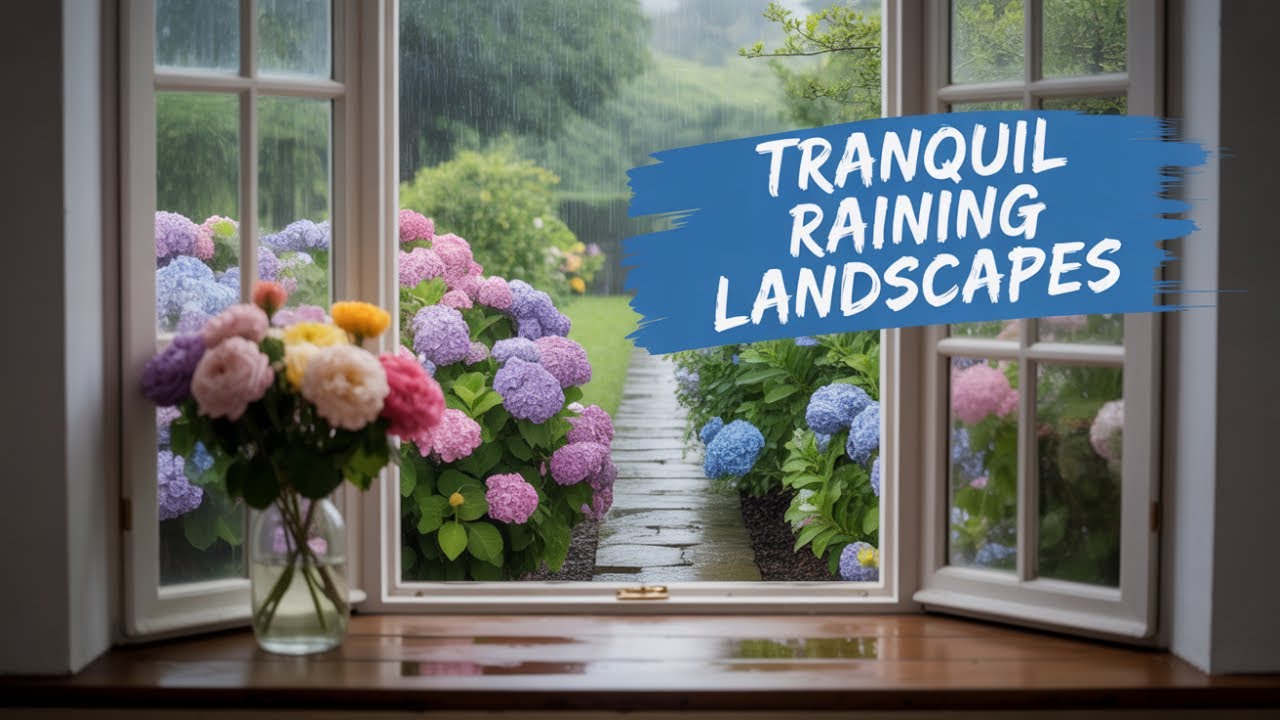 Winter's Last Breath 4K | Melancholic Piano & Tranquil Raining Landscapes #rain