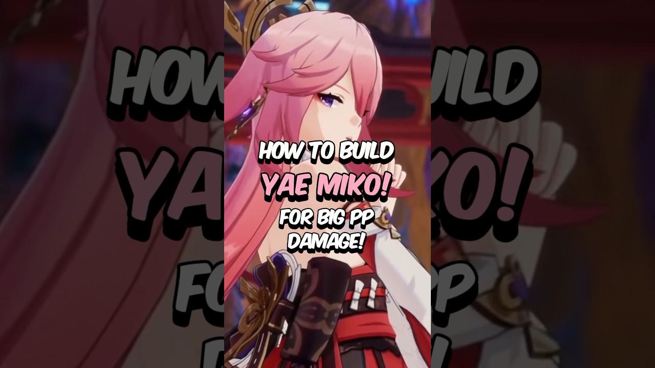 Как построить YAE MIKO для БОЛЬШОГО PP-урона #genshinimpact #genshin #yaemiko #hoyoverse