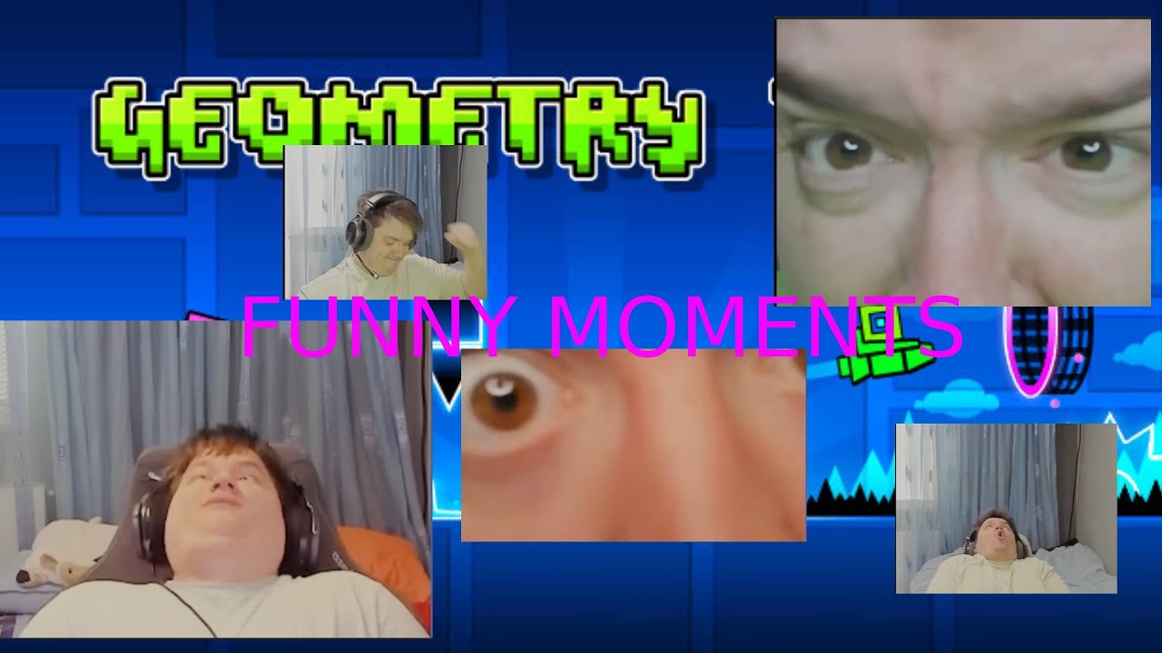 Funny MOMENTS cu Klorna cu GEOMETRY DASH