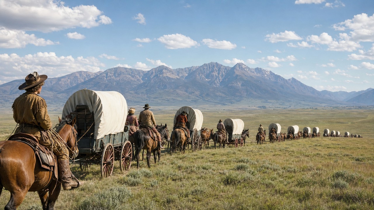 The Big Trail (Western Adventure) | John Wayne Leads a Wagon Train West 🎬 Full Movie HD